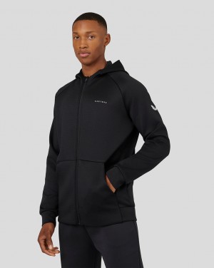 Castore Long Sleeve Aeroscuba Zip-Through Hoodie Siyah | WC2601549